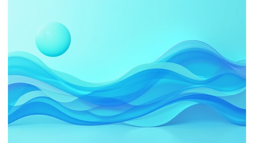 SDGsのアイコンと海洋技術が融合したクリーンで希望に満ちたグラフィック。