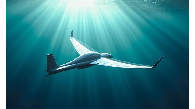海中を滑空する翼型の海洋グライダー