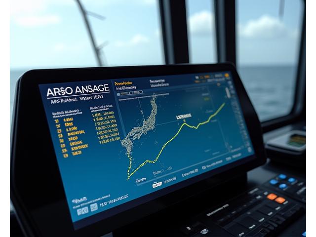 漁船の航路、漁獲量、燃料消費が表示された操業管理インターフェース